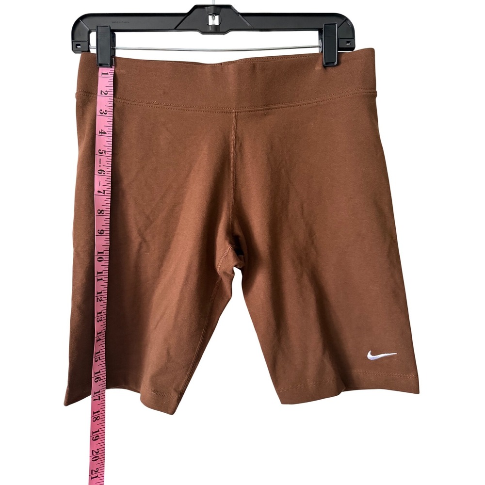 Nike Sportswear Essential Bike Shorts Womens Large‎ Brown Excellent CZ8526-258